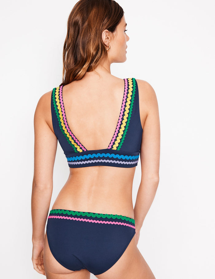 Porto Bikini Top Navy Rik Rak