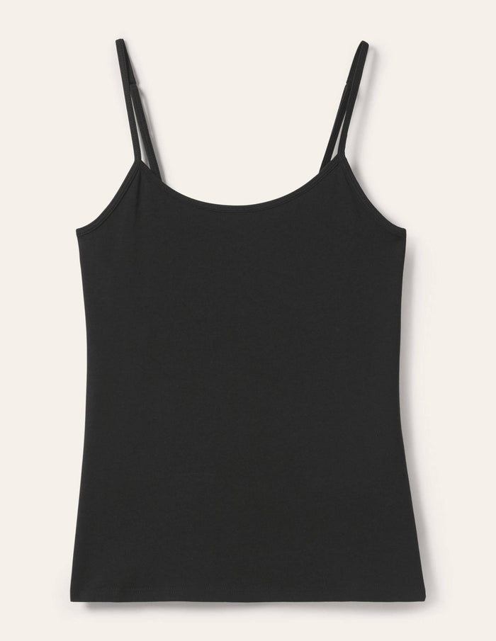 Plain Cami Top Black