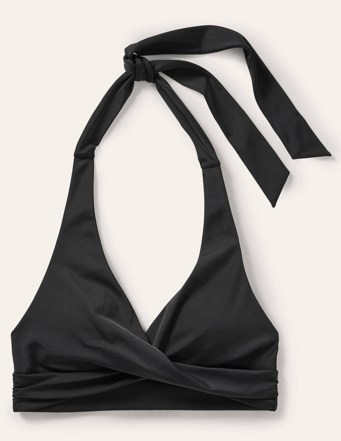 Levanzo Halter Bikini Top Black