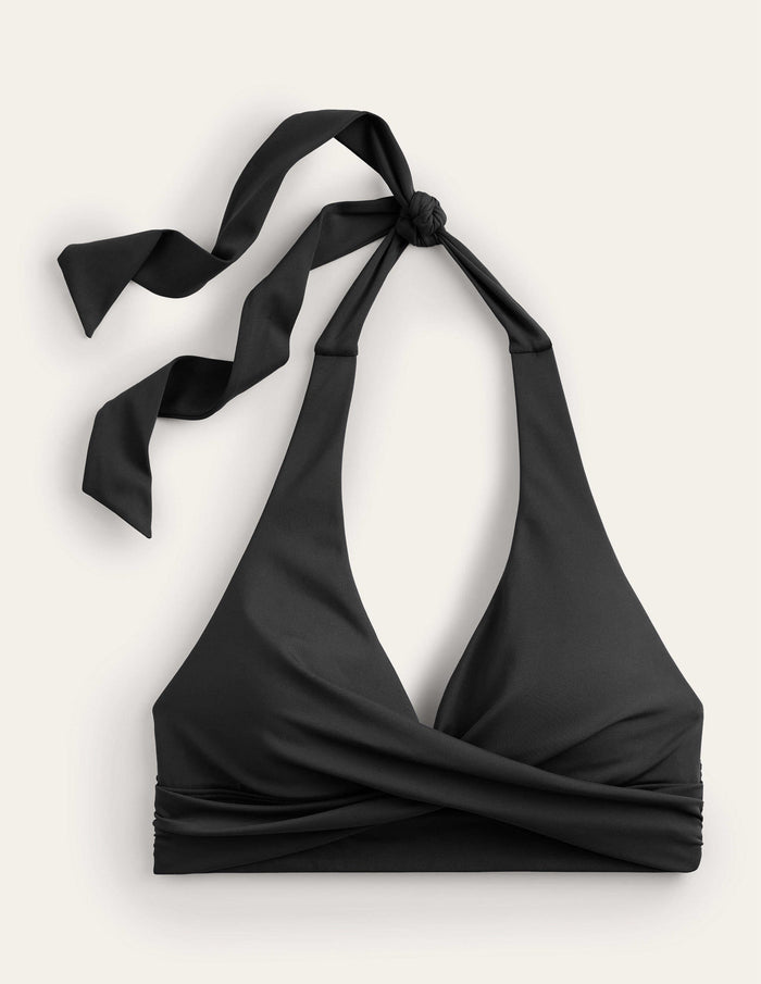 Levanzo Halter Bikini Top Black