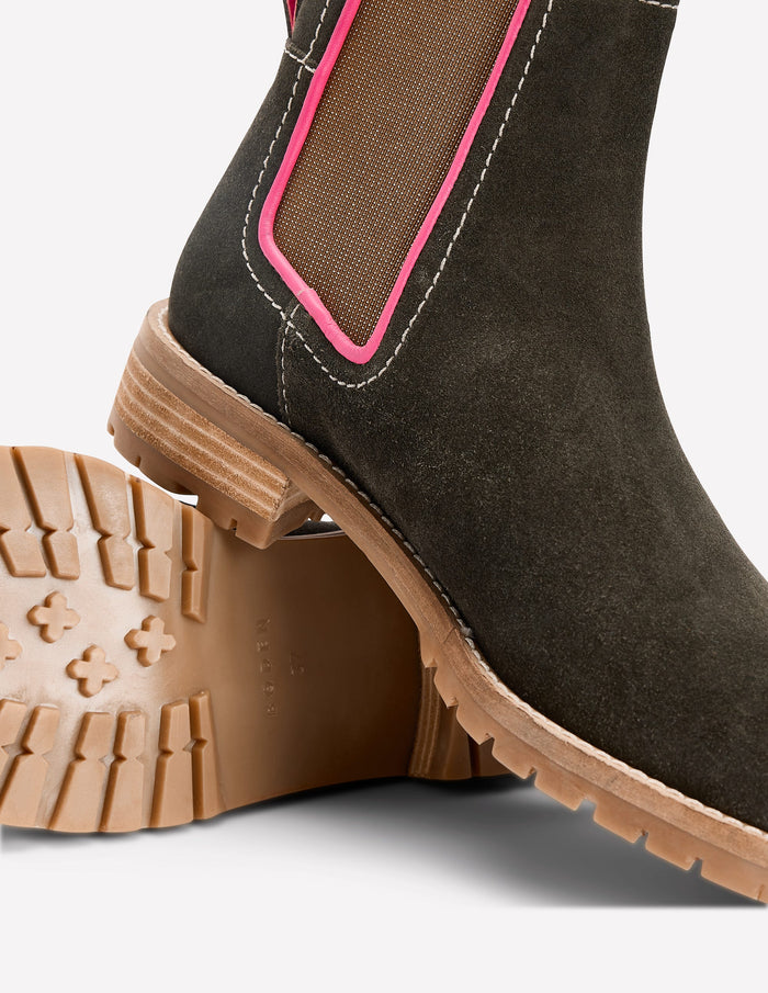 Freya Chelsea Boots Dark Moss