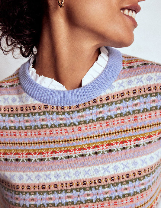 Edie Fair Isle Vest Heritage Fair Isle