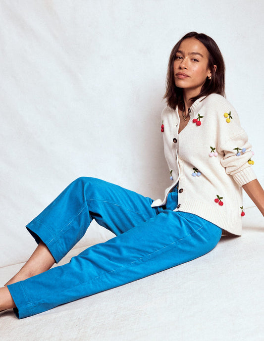 Primrose Cord Pants Bright Blue