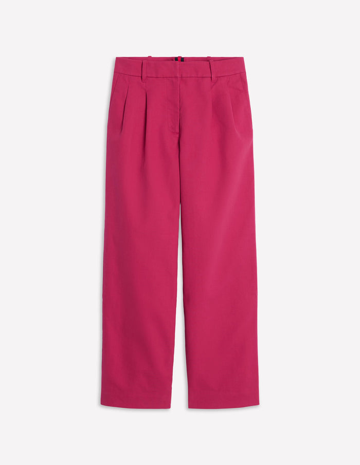 Bloomsbury Cotton Pants Bright Cherry
