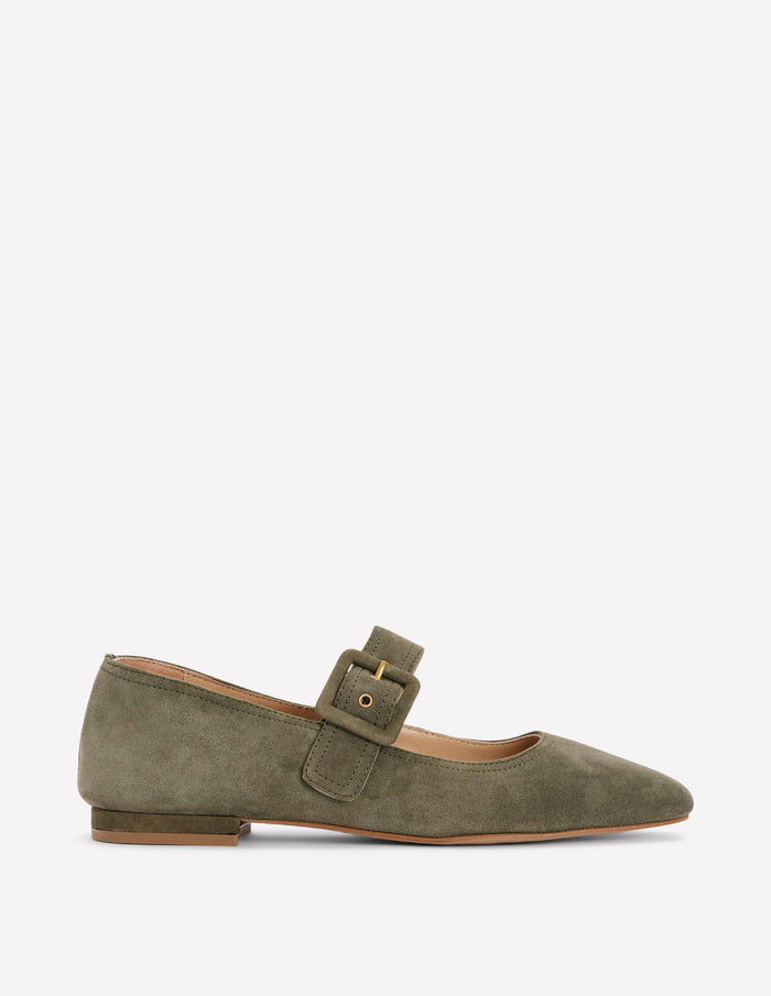 Vic Chisel Toe Mary Janes Deep Olive