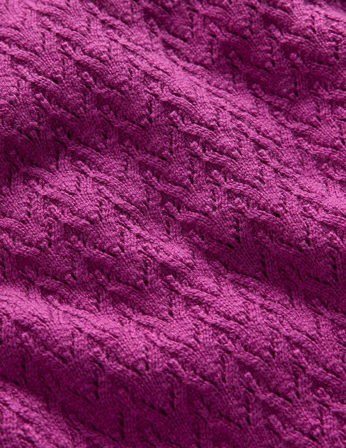 Diane Pointelle Sweater Regal Purple
