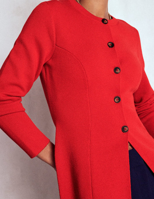 Joanna Fitted Knitted Jacket Poppy Red