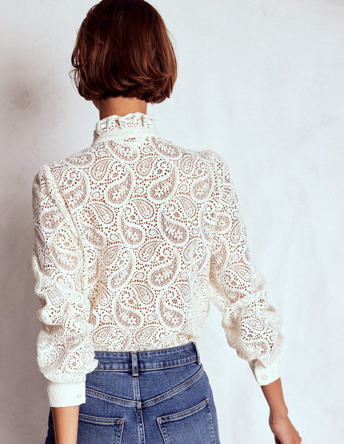 Sasha Lace Top Ivory