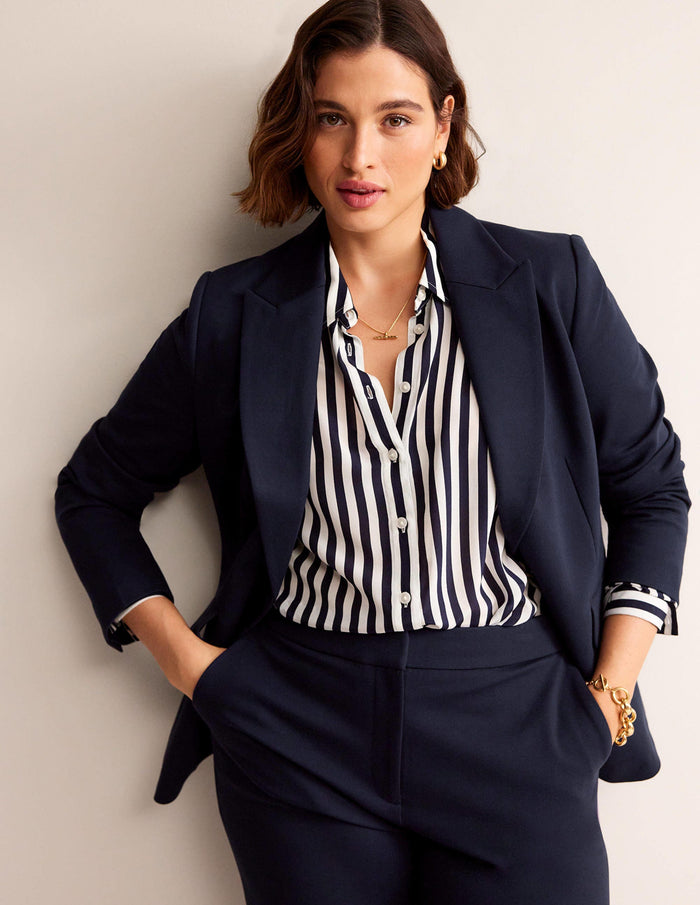 Marylebone Ponte Blazer Navy