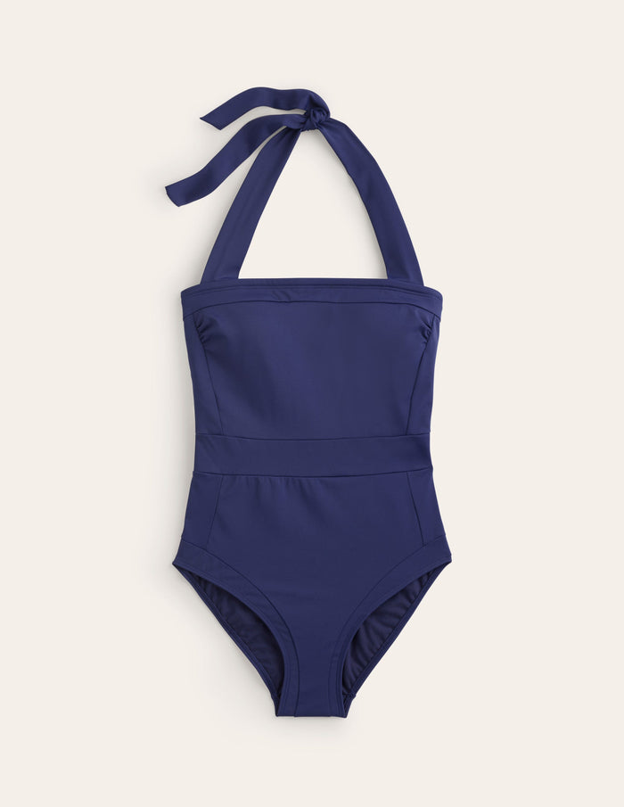 Santorini Halterneck Swimsuit French Navy