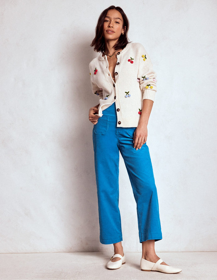 Primrose Cord Pants Bright Blue