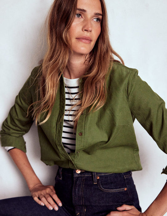 Sienna Cord Shirt Fern