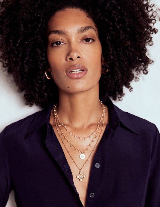 Layering Necklace Gold Colour