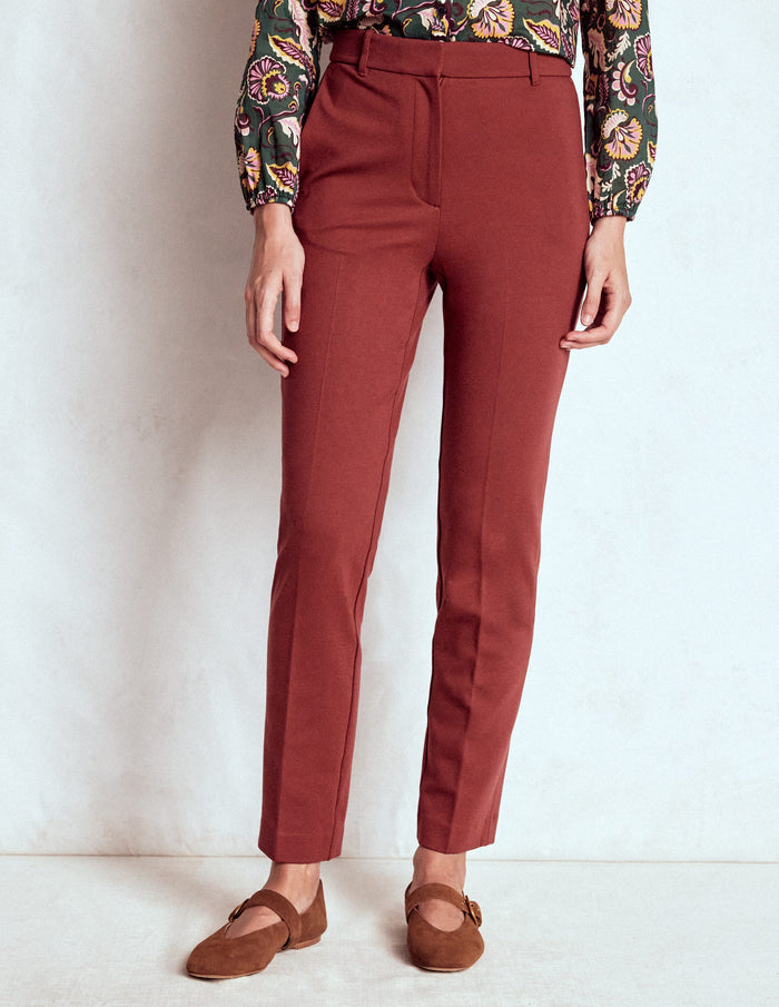 Highgate Ponte Pants Chestnut