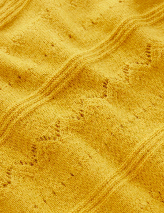 Leticia Lace Trim Sweater Golden Rye