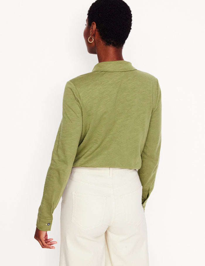 Amy Jersey Shirt Soft Olive