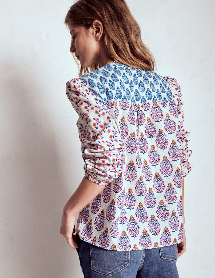 Corrine Cotton Top Multi, Wildflower Bouquet