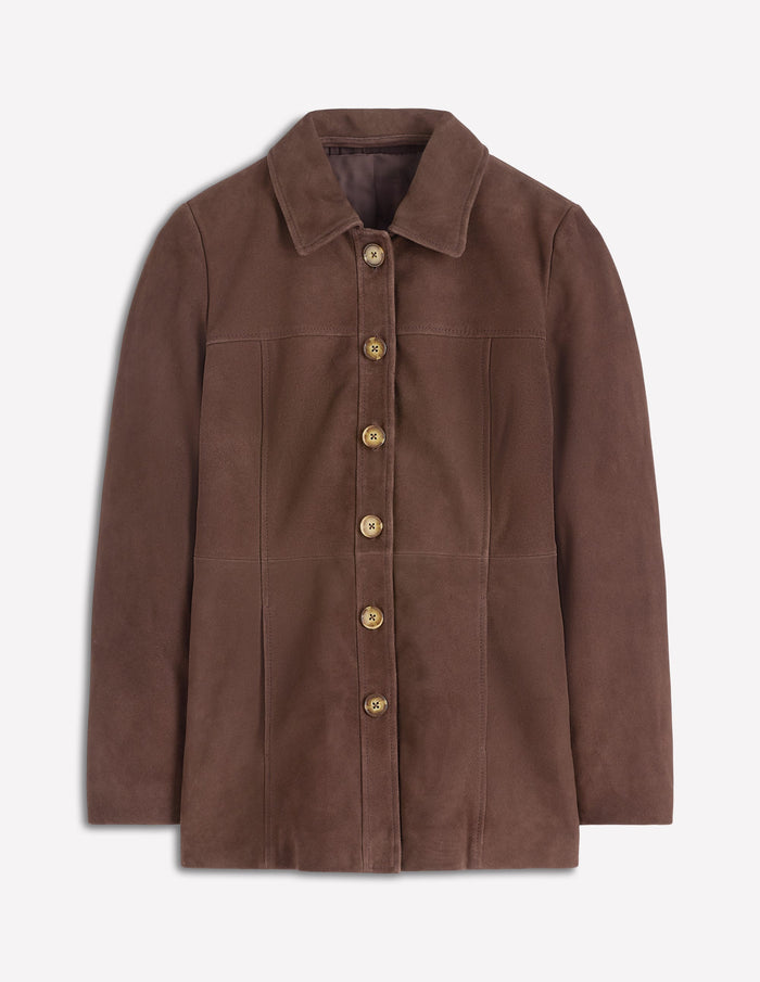 Suede Jacket Chocolate Suede