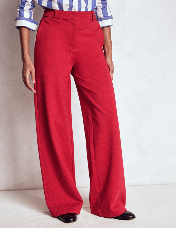 Belgravia Ponte Pants Carmine Red