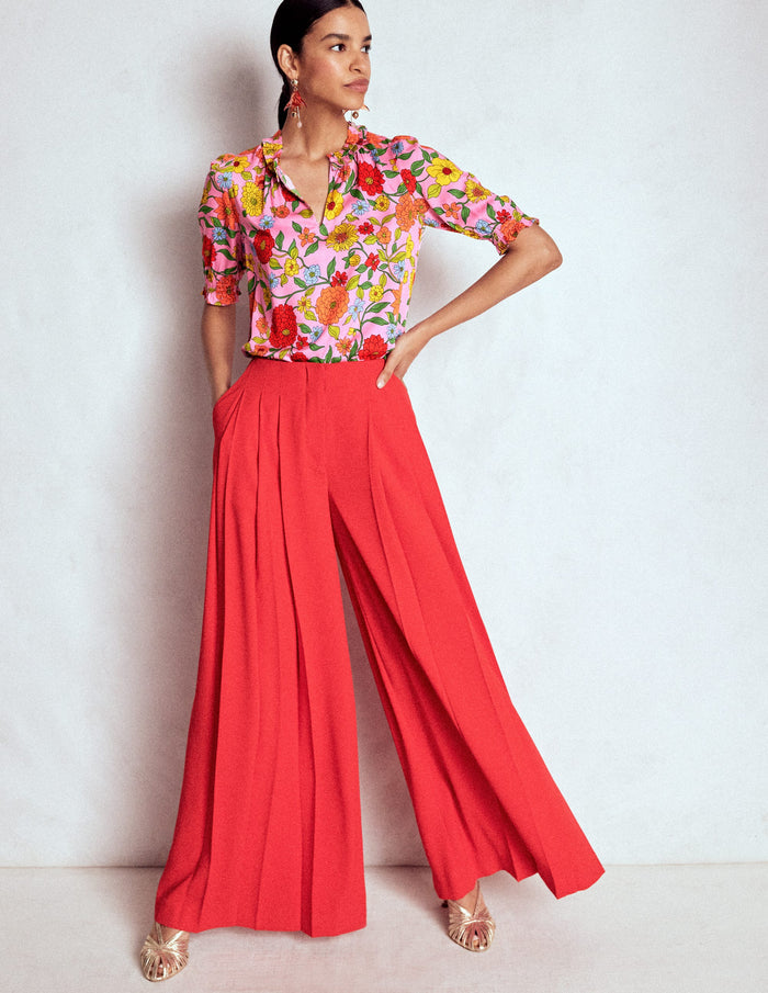 Ria Short Sleeve Top Rose Bloom, Dahlia Trial