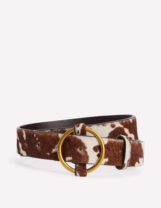 Heritage Classic Belt Brown/Ivory