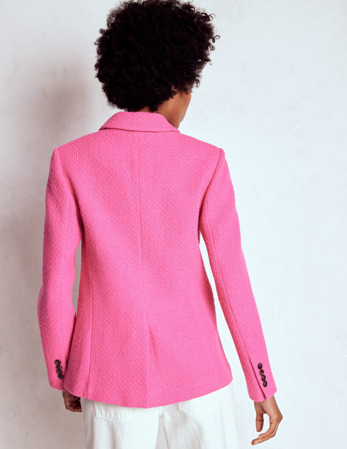 Stamford Texture Blazer Pink Peony