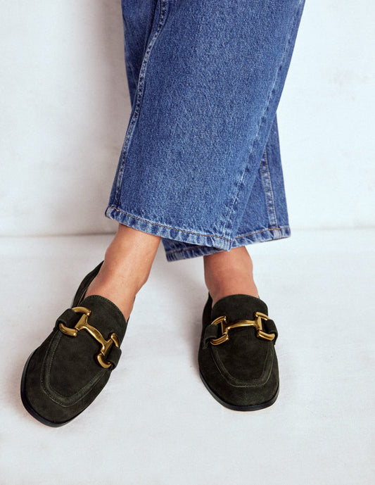 Iris Snaffle Loafers Woodland Green