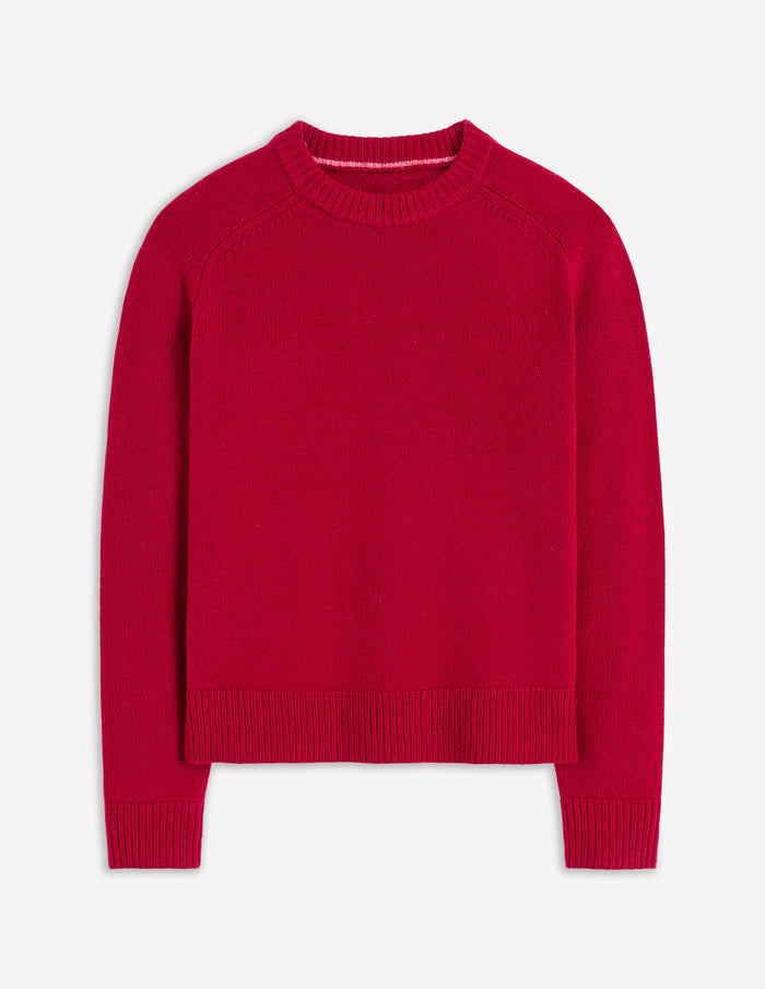 Marion Merino Sweater Crimson Red