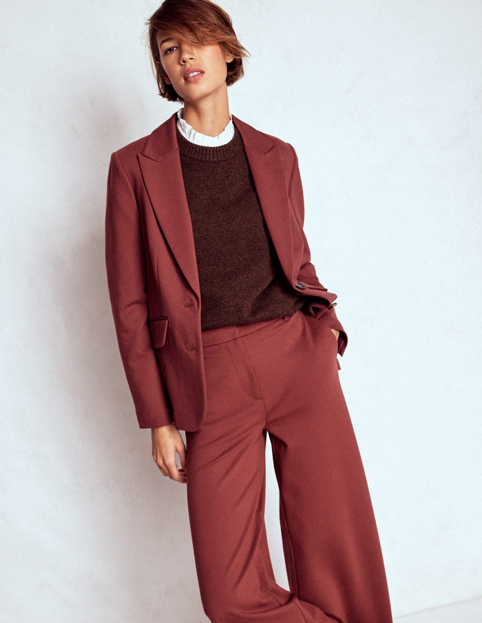 Marylebone Ponte Blazer Chestnut