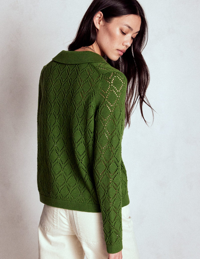 Astrid Knitted Shirt Promenade Green