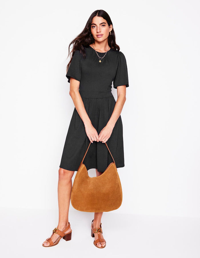Louisa Short Jersey Dress Black