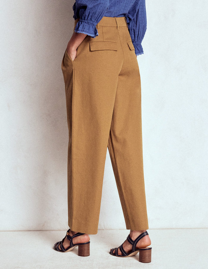 Bloomsbury Cotton Pants Camel