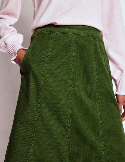 Joy Cord Midi Skirt Fern