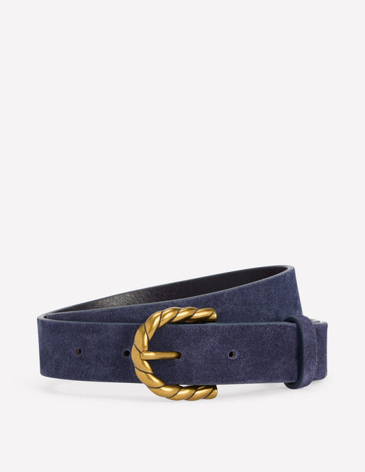 Twist Buckle Belt Navy