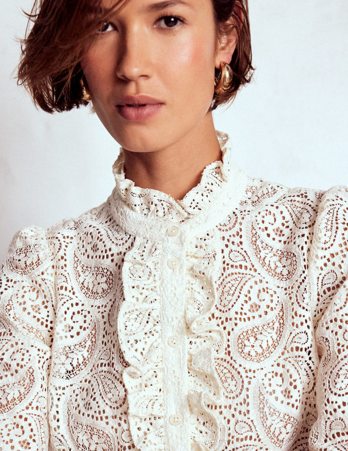 Sasha Lace Top Ivory