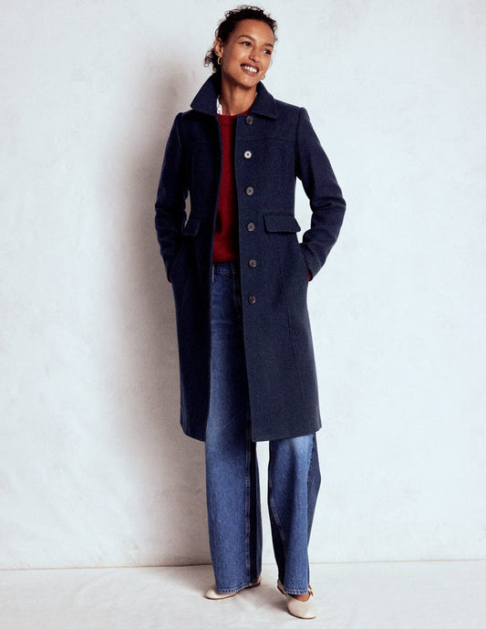 St Albans Coat Navy