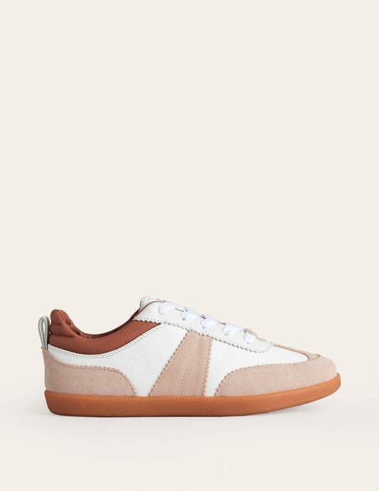 Erin Retro Tennis Trainers White Mix