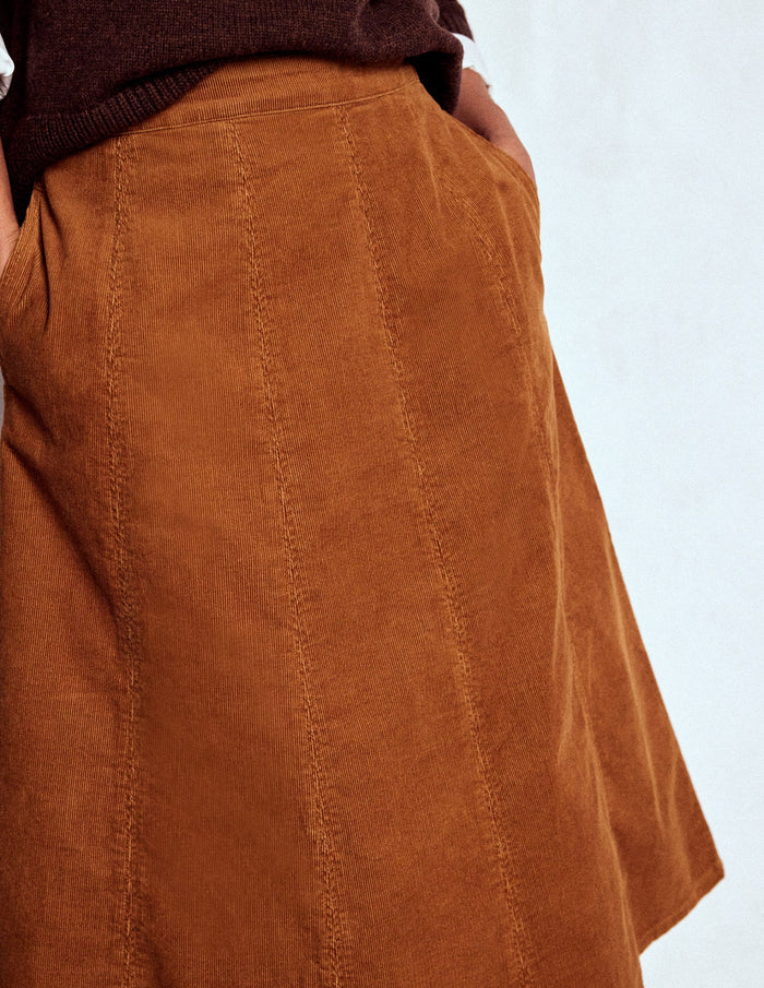 Joy Cord Midi Skirt Ginger