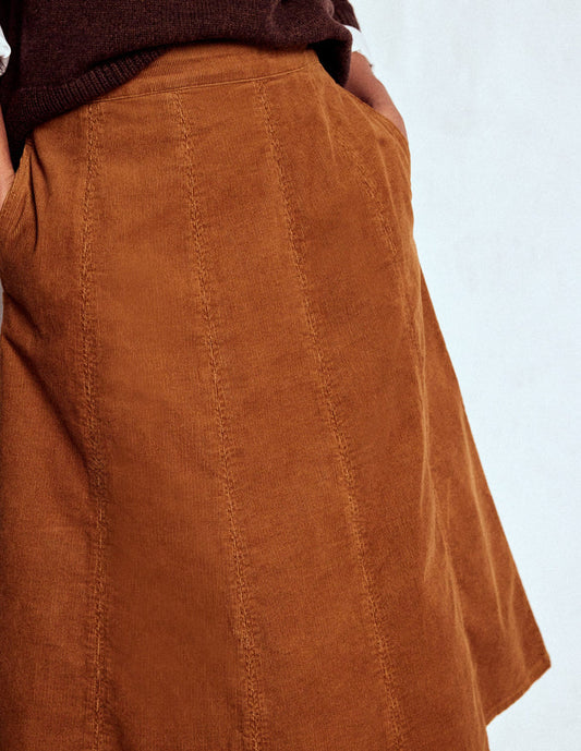 Joy Cord Midi Skirt Ginger