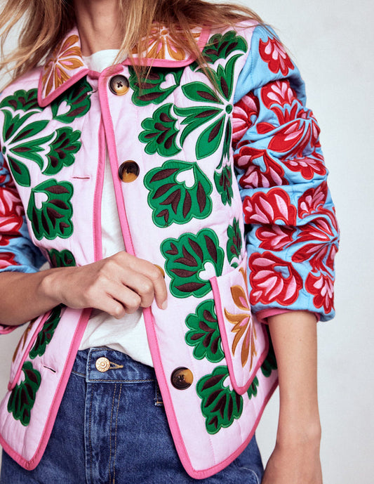 Fitzrovia Embroidered Jacket Multi Applique