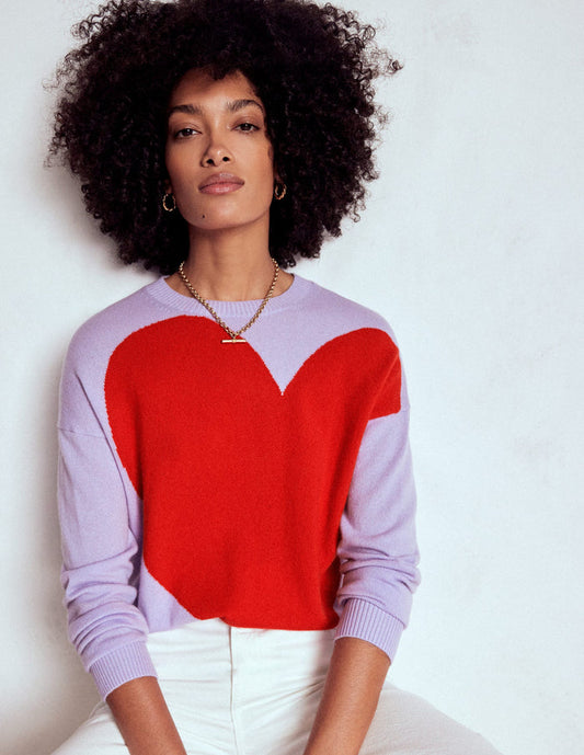 Lydia Cashmere Jumper Purple Heart
