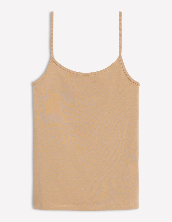 Plain Cami Top Medium Beige