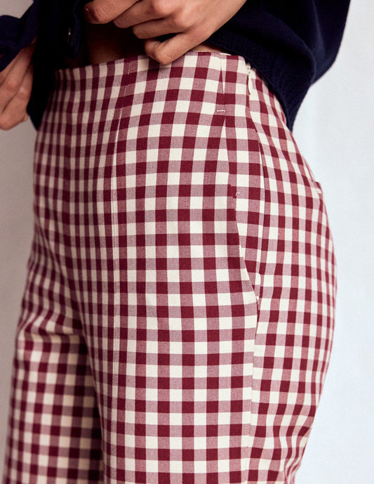 Smart 7/8 Pants Chestnut Gingham