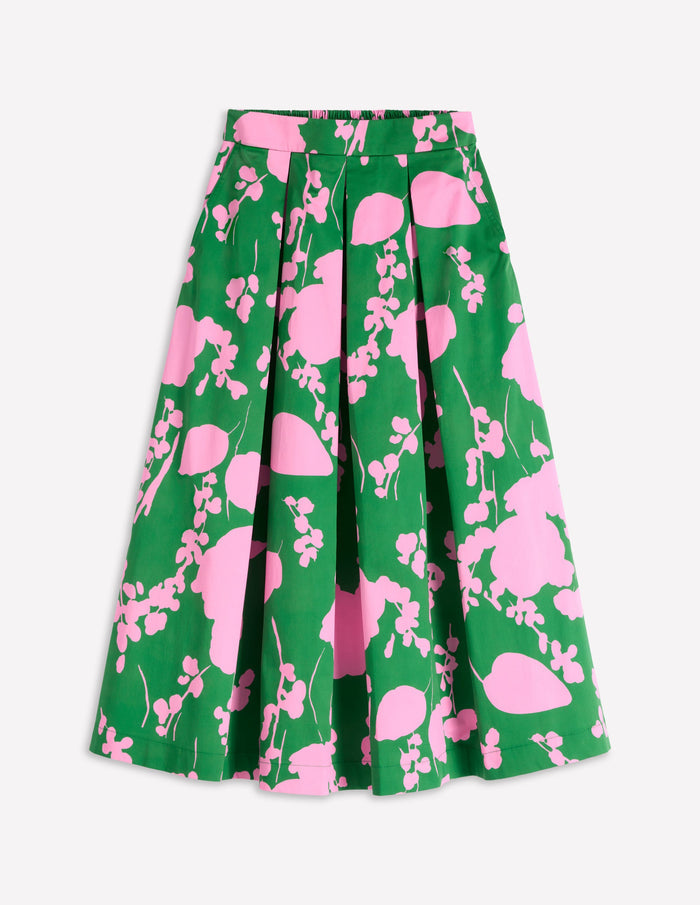 Verity Cotton Midi Skirt Amazon, Dainty Sprigs