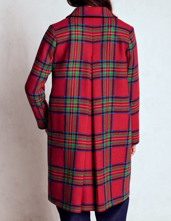 Edinburgh Swing Coat Red, Blue and Green Check