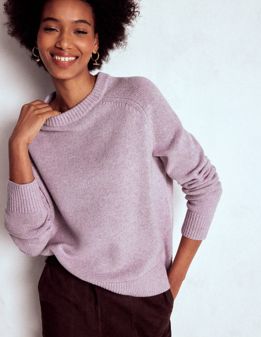 Marion Merino Sweater Lilac Frost Purple