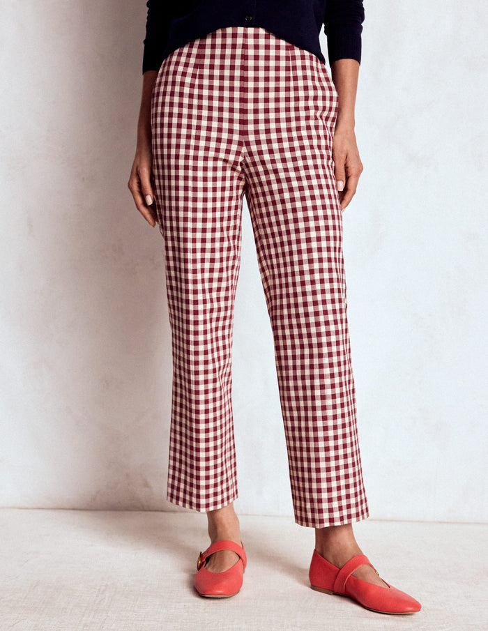Smart 7/8 Pants Chestnut Gingham