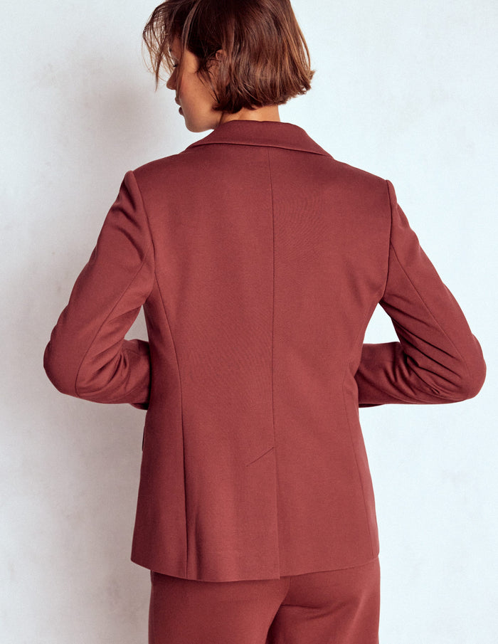 Marylebone Ponte Blazer Chestnut