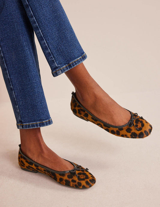 Kitty Flexi Sole Ballet Flats Leopard