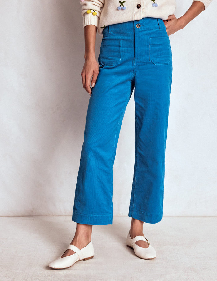 Primrose Cord Pants Bright Blue